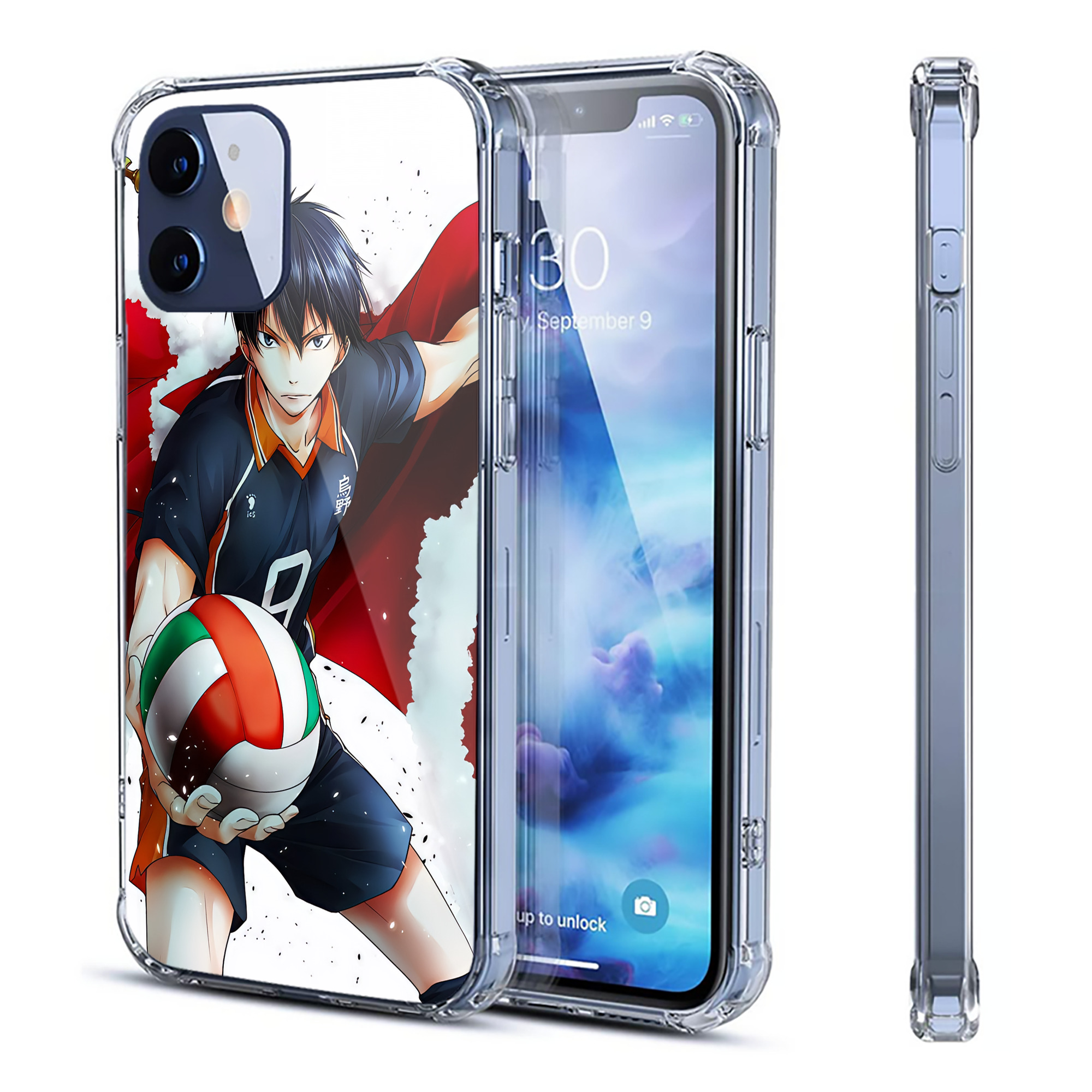 （画像用） ハイキュー!! Haikyu!! 【iPhone 12シリーズ対応】透明スマホケース（クリアソフトケース）